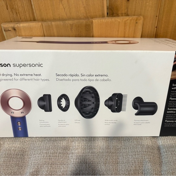 Dyson Blue and Silver Hair Tool